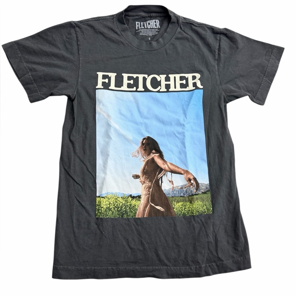 FLETCHER Graphic Band Tee Women’s‎ Small Black Tour Concert Shirt